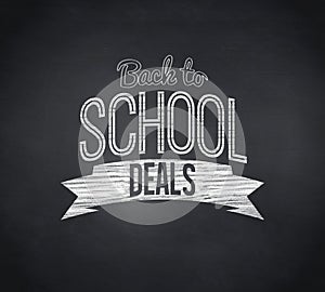 Composite image of back to school deals message