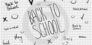 Composite image of back to school doodle