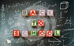 Composite image of back to school message