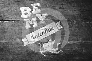 Composite image of be my valentine