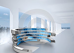 Composite image of binary code on abstract screen