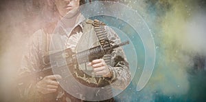 Composite image of black