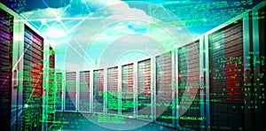 Composite image of blue codes