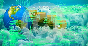 Composite image of blue codes