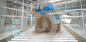 Composite image of blue codes