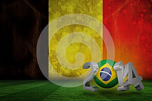 Composite image of brazil world cup 2014