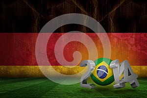 Composite image of brazil world cup 2014