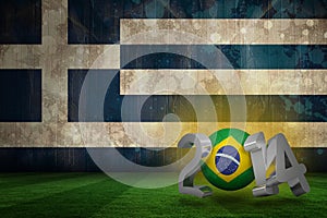 Composite image of brazil world cup 2014