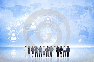 Composite image of business team