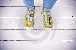 Composite image of casual shoes