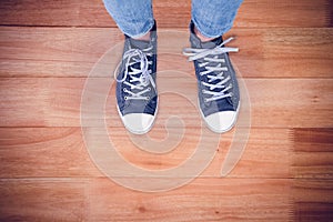 Composite image of casual shoes