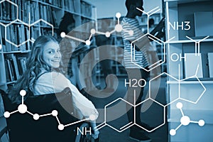 Composite image of composite image of chemical structure