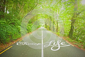 Composite image of choose life photo