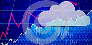 Composite image of cloud computing symbol