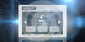 Composite image of composite image of build website interface