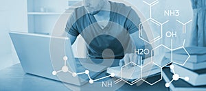 Composite image of composite image of chemical structure