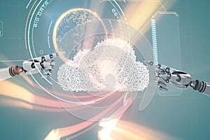 Composite image of composite image of cloud