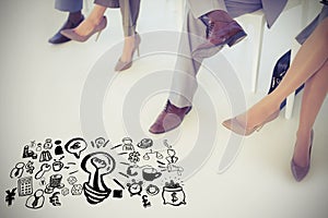 Composite image of composite image of different computer icons