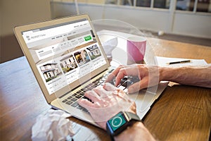 Composite image of composite image of property web site