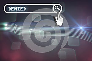 Composite image of a cursor on white background