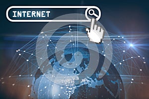 Composite image of a cursor on white background