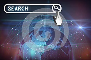 Composite image of a cursor on white background