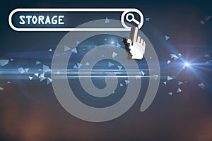 Composite image of a cursor on white background