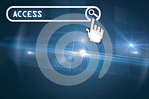 Composite image of a cursor on white background