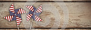 Composite image of 3d image composite of pinwheel with american flag pattern