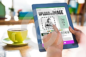Composite image of designer interface