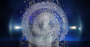 Composite image of digital body in 3d