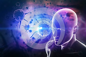 Composite image of digital image of human body