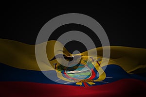 Composite image of ecuador flag waving