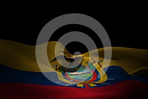 Composite image of ecuador flag waving