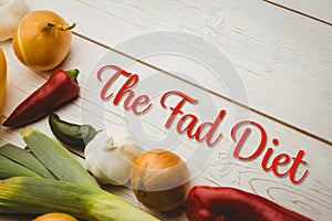 Composite image of the fad diet