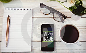 Composite image of fair trade