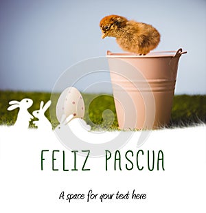 Composite image of feliz pasqua photo