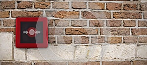 Composite image of fire alarm switch
