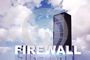 Composite image of firewall