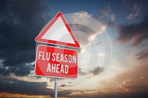 Composite image of flu season ahead