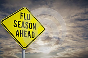 Composite image of flu season ahead