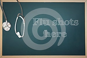 Composite image of flu shots
