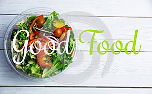 Composite image of good food