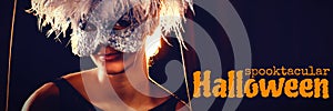 Composite image of graphic image of spooktacular halloween text