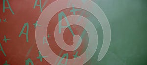 Composite image of graphic image of a plus grade