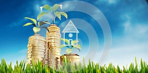 Composite image of grass growing outdoors