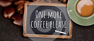 Composite image of green cup of coffee