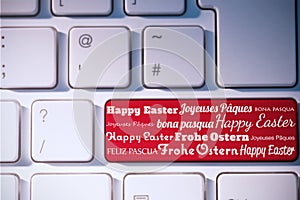 A Composite image of happy easter in different languages
