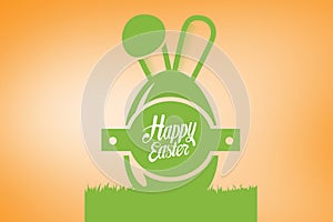 Composite image of happy easter graphic