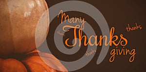 Composite image of happy thanksgiving day message